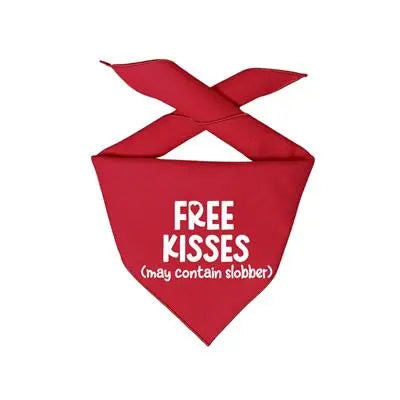 Valentine Dog Bandana | I Free Kisses May Contain Slobber Hunter K9