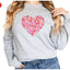 Valentine Paw Heart Dog Lover Sweatshirt Hunter K9