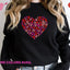 Valentine Paw Heart Dog Lover Sweatshirt Hunter K9