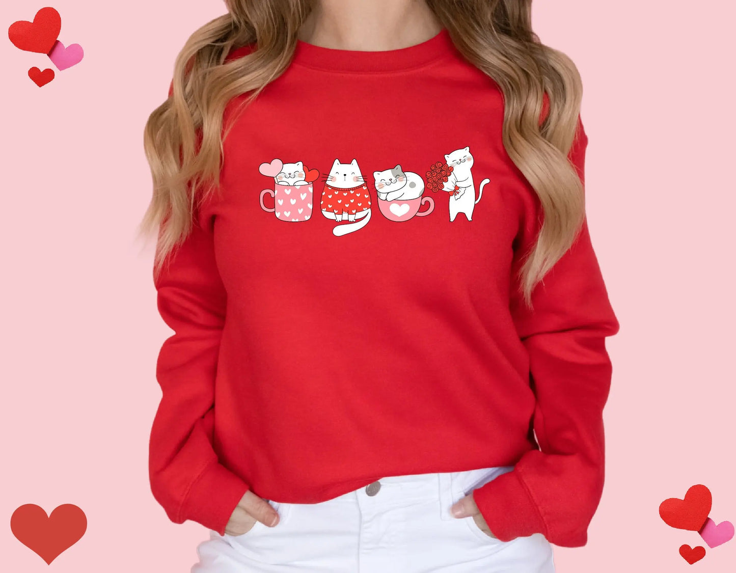 Valentine's Cat Sweatshirt Hunter K9