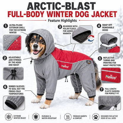 Dog Helios 'Arctic Blast' Full Bodied Winter Dog Coat w/ Blackshark Tech