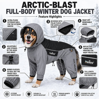 Dog Helios 'Arctic Blast' Full Bodied Winter Dog Coat w/ Blackshark Tech