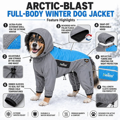 Dog Helios 'Arctic Blast' Full Bodied Winter Dog Coat w/ Blackshark Tech