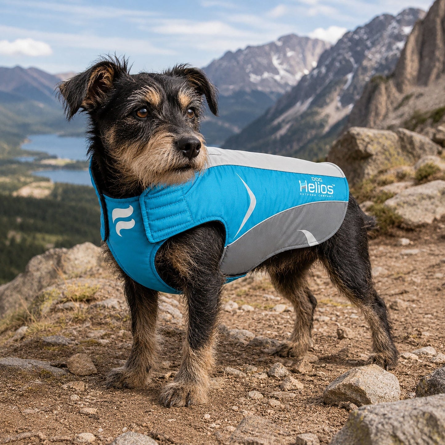 Dog Helios ® Altitude-Mountaineer Wrap-Hook-and-Loop Waterproof Dog Coat