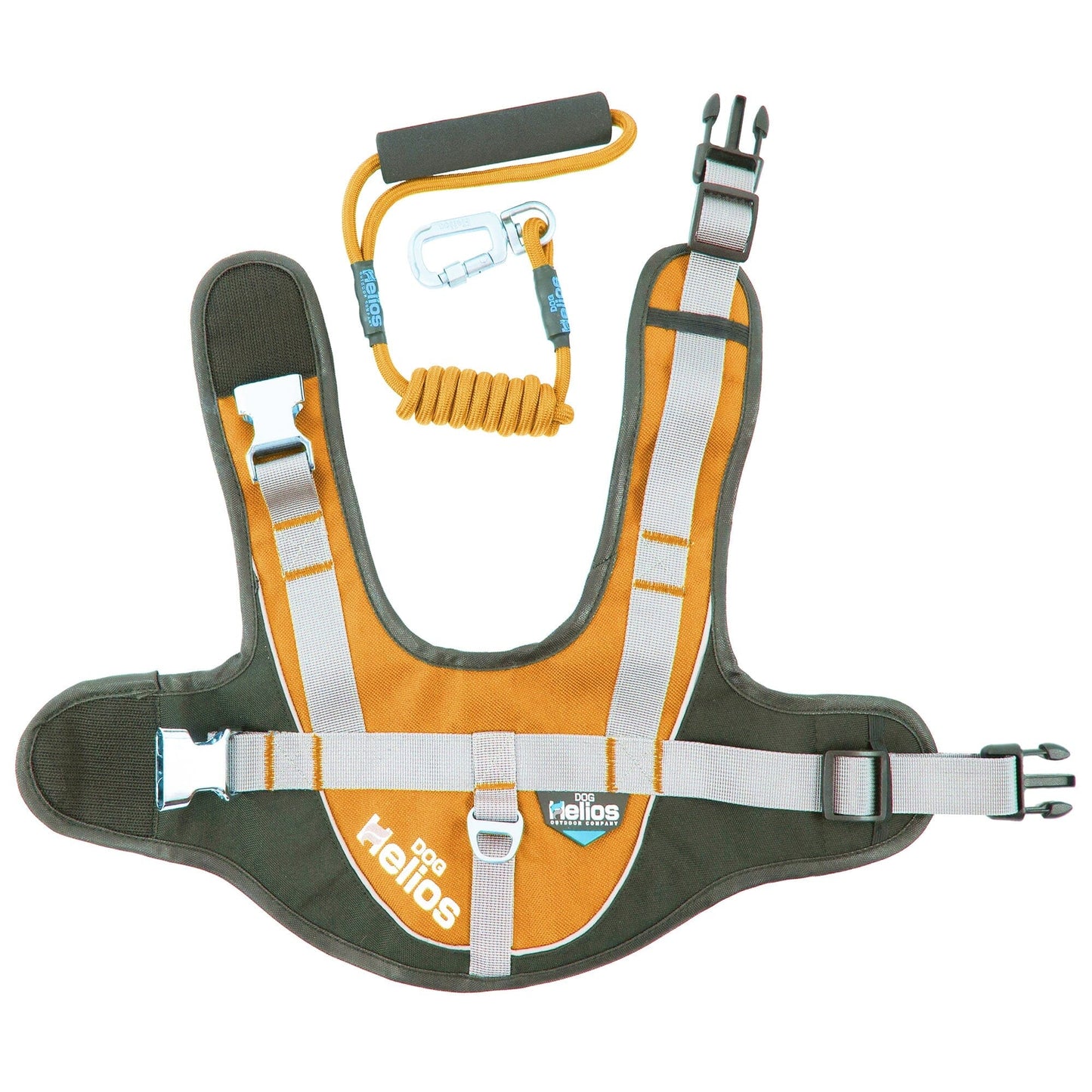 Dog Helios ® 'Bark-Mudder' 2-in-1 Reflective and Adjustable Sporty Dog Harness and Leash