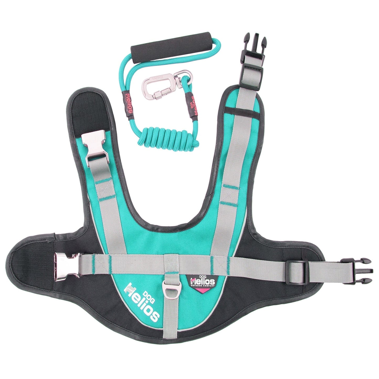 Dog Helios ® 'Bark-Mudder' 2-in-1 Reflective and Adjustable Sporty Dog Harness and Leash