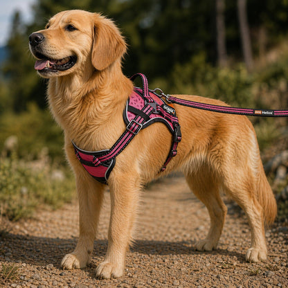 Dog Helios ® 'Journey Wander' Chest Compressive Sporty Adjustable Dog Harness and Leash
