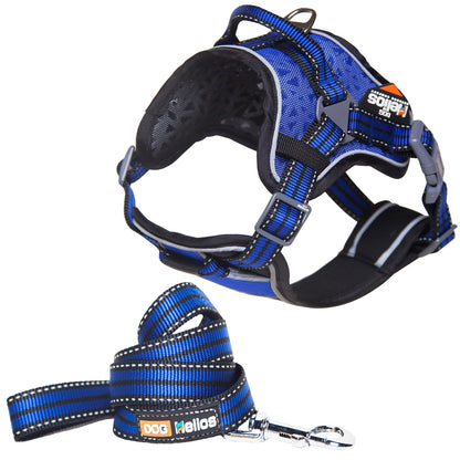 Dog Helios ® 'Journey Wander' Chest Compressive Sporty Adjustable Dog Harness and Leash
