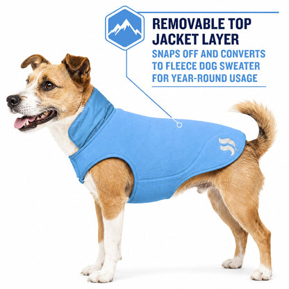 Dog Helios ® Lotus-Rusher 2-in-1 Dual-Removable Layered Performance Dog Jacket
