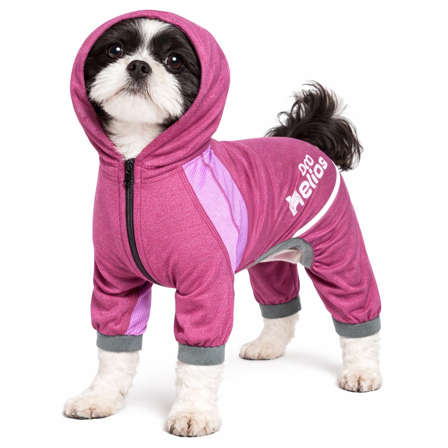 Dog Helios ® 'Namastail' Lightweight 4-Way-Stretch Yoga Performance Dog Tracksuit Hoodie