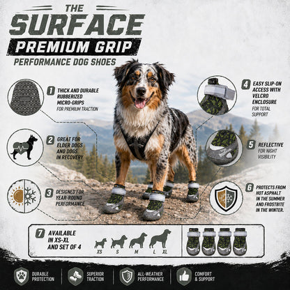Dog Helios 'Surface' Premium Grip Performance Dog Shoes - Set Of 4
