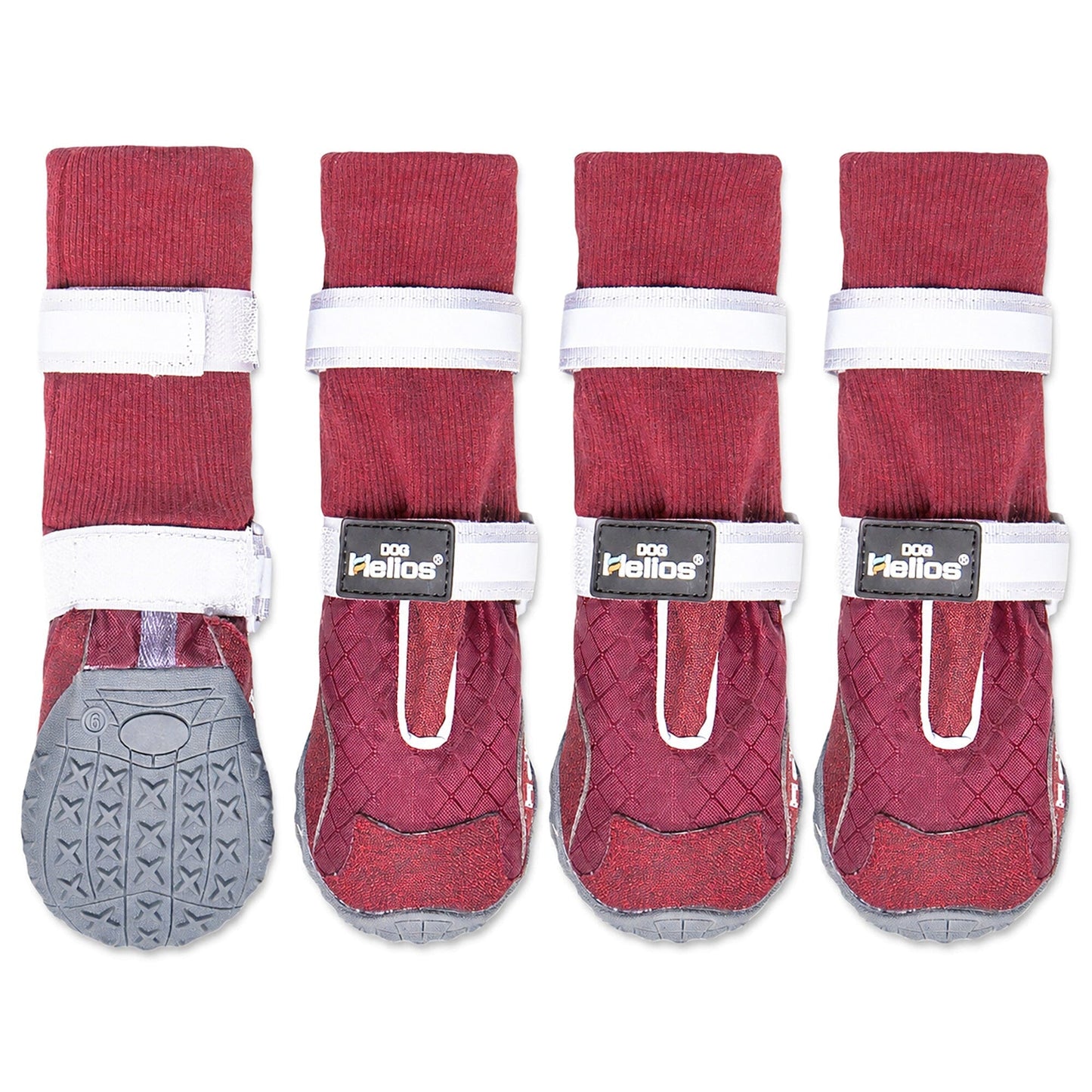 Dog Helios 'Traverse' Premium Grip High-Ankle Outdoor Dog Boots - Set Of 4