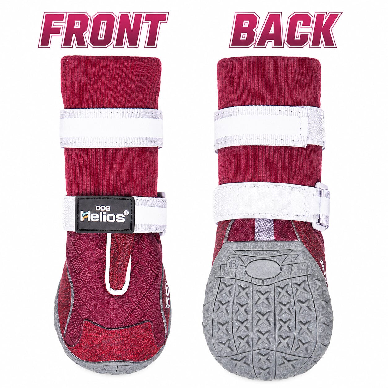 Dog Helios 'Traverse' Premium Grip High-Ankle Outdoor Dog Boots - Set Of 4