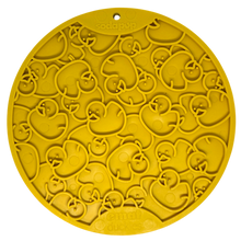 Rubber Duckies emat - Enrichment Lick Mat for Dogs and Cats - with Suction Cups | Bath Time Design | SodaPup USA Made