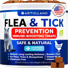 Zamzamas Flea and Tick Season Chews for Cats, 135 Count