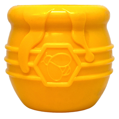 Honey Pot Dog Treat Dispenser | Durable Rubber Enrichment Toy | USA Made