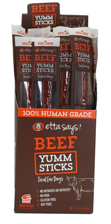 Etta Says Beef Yumm Sticks - 24 ct