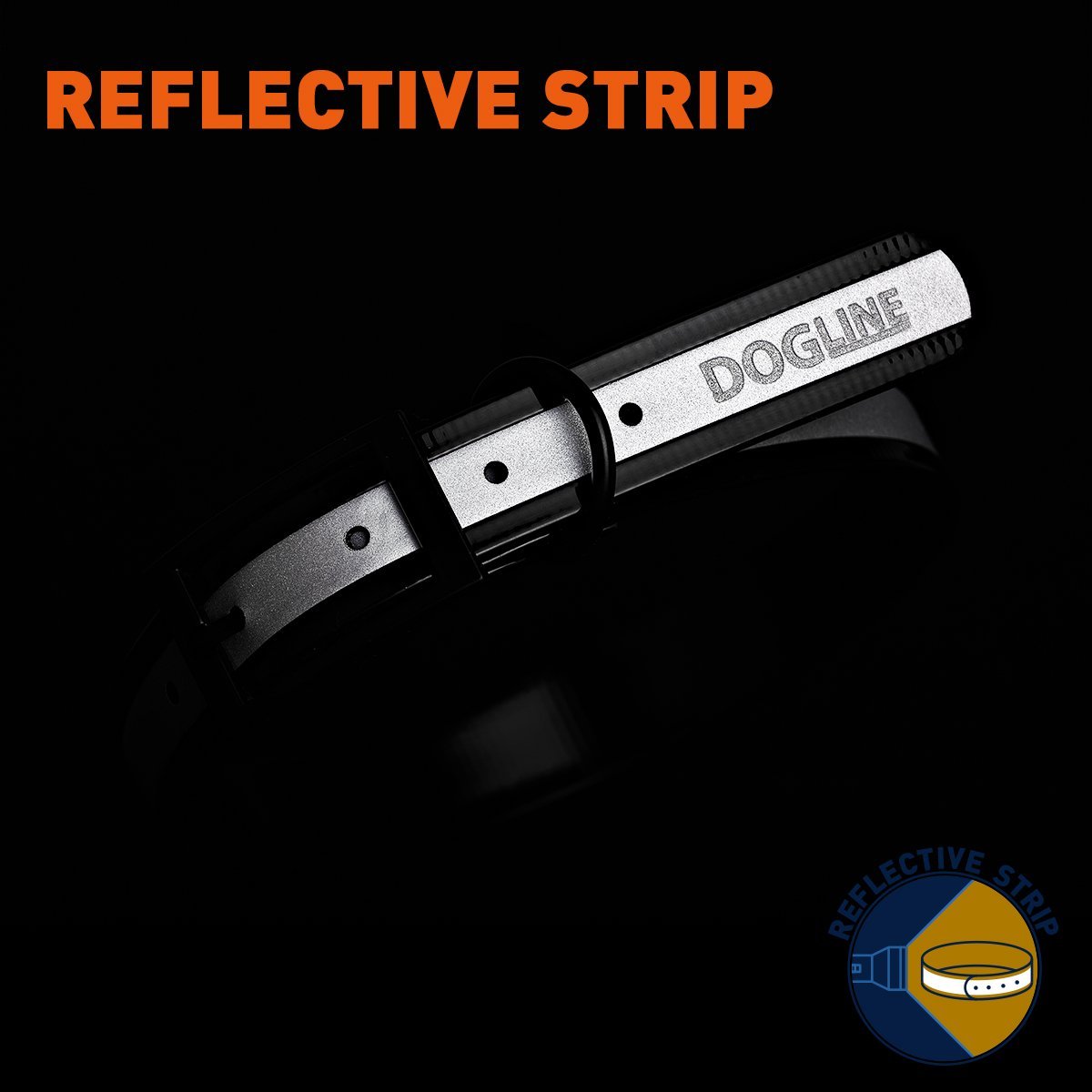 Biothane Translucent Reflective Dog Collar