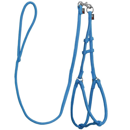 Comfort Microfiber Round Step-In Dog Harness + Dog Lead