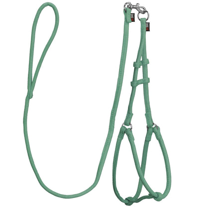 Comfort Microfiber Round Step-In Dog Harness + Dog Lead