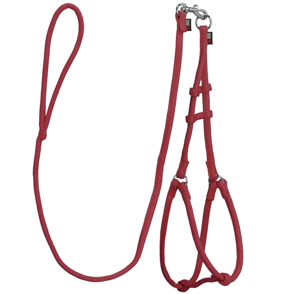 Comfort Microfiber Round Step-In Dog Harness + Dog Lead