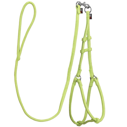 Comfort Microfiber Round Step-In Dog Harness + Dog Lead