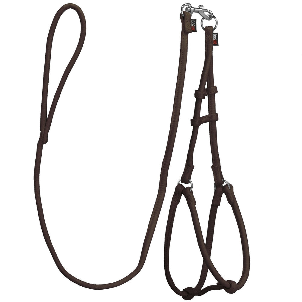 Comfort Microfiber Round Step-In Dog Harness + Dog Lead
