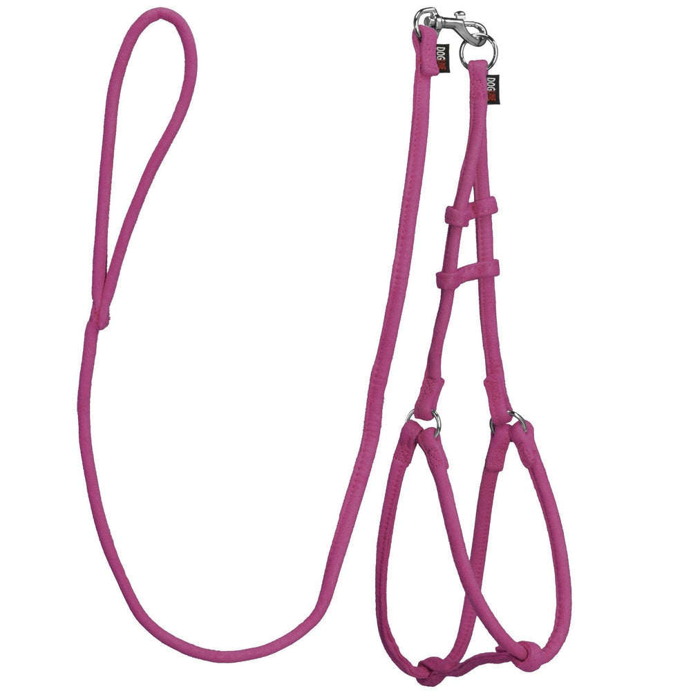 Comfort Microfiber Round Step-In Dog Harness + Dog Lead