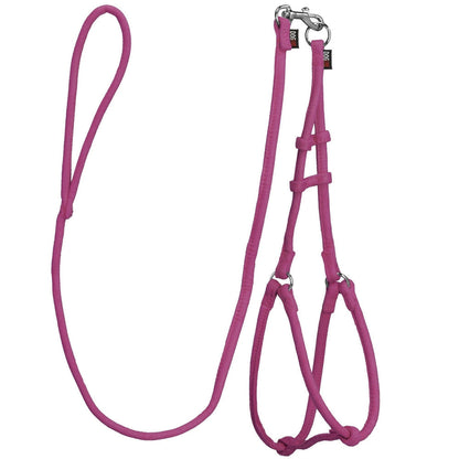 Comfort Microfiber Round Step-In Dog Harness + Dog Lead