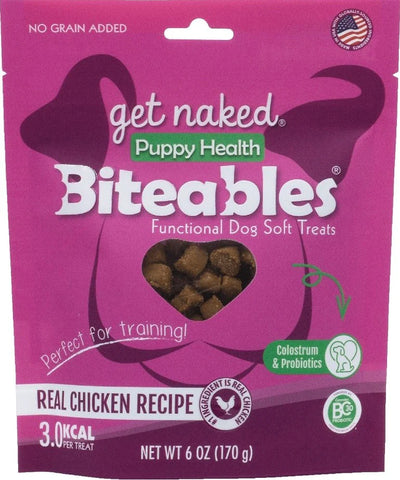 Get Naked Puppy Health Biteables Soft Dog Treats Chicken Flavor 2 Count