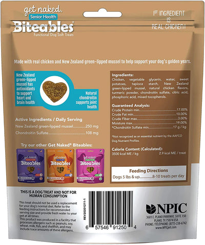 Get Naked Dog Biteables Senior Health Functional Soft Treats 6oz. 2 Ct