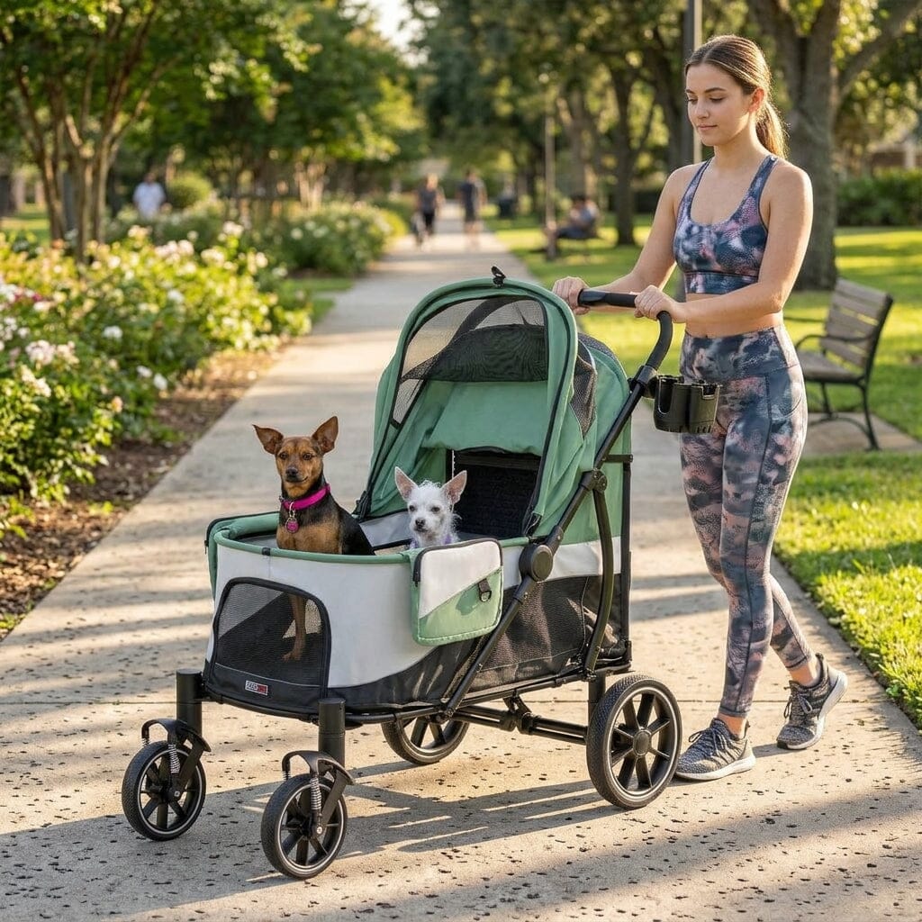 Powerhouse Pet Cruiser Stroller with Easy Access Ramp
