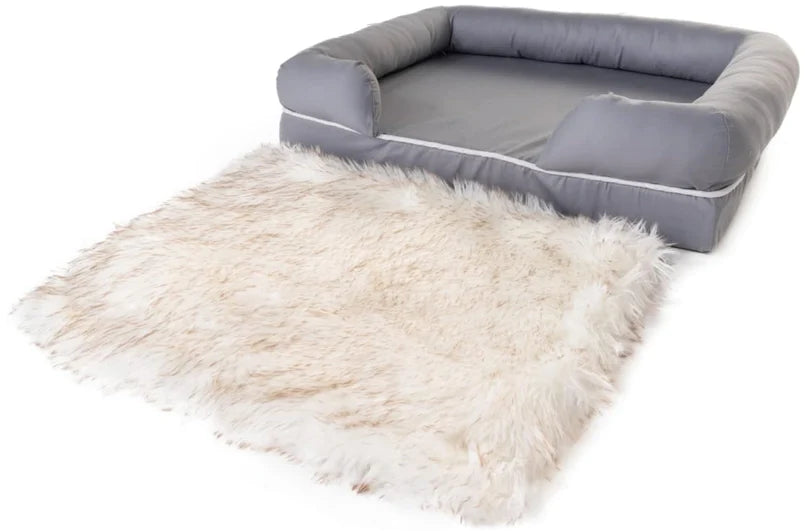 PupLounge™ Memory Foam Luxury Dog Bolster Bed & Topper