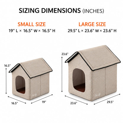 Pet Life 'Hush Puppy' Collapsible Electronic Heating and Cooling Smart Pet House