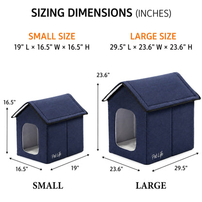 Pet Life 'Hush Puppy' Collapsible Electronic Heating and Cooling Smart Pet House
