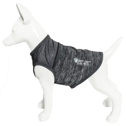 Pet Life ® Active 'Aero-Pawlse' Quick-Dry and 4-Way-Stretch Yoga Fitness Dog T-Shirt Tank Top