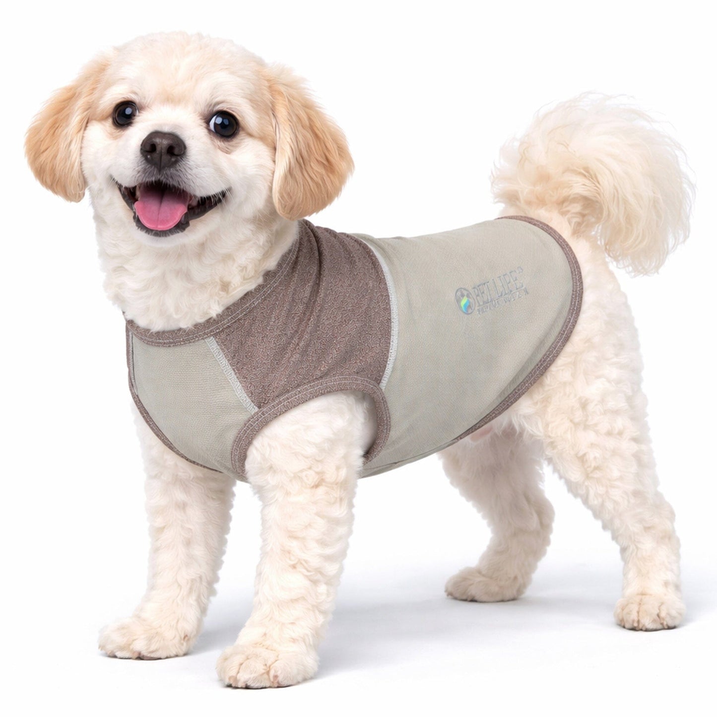 Pet Life ® Active 'Aero-Pawlse' Quick-Dry and 4-Way-Stretch Yoga Fitness Dog T-Shirt Tank Top