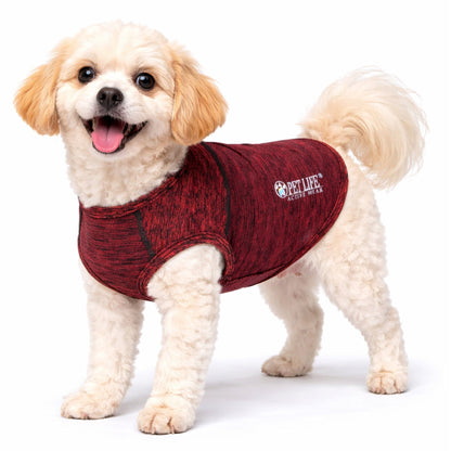 Pet Life ® Active 'Aero-Pawlse' Quick-Dry and 4-Way-Stretch Yoga Fitness Dog T-Shirt Tank Top