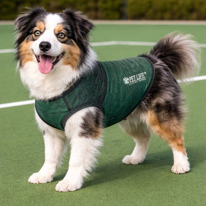 Pet Life ® Active 'Aero-Pawlse' Quick-Dry and 4-Way-Stretch Yoga Fitness Dog T-Shirt Tank Top