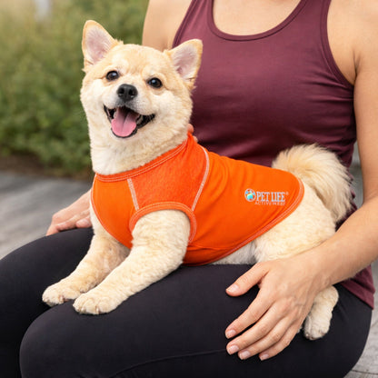 Pet Life ® Active 'Aero-Pawlse' Quick-Dry and 4-Way-Stretch Yoga Fitness Dog T-Shirt Tank Top
