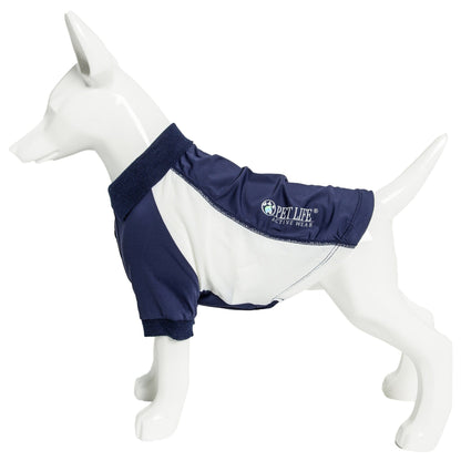 Pet Life ® Active 'Barko Pawlo' Relax-Stretch Quick-Drying Performance Dog Polo T-Shirt