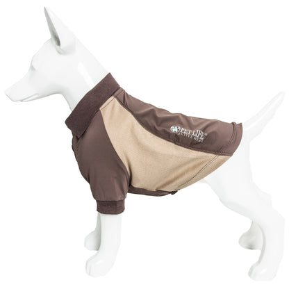 Pet Life ® Active 'Barko Pawlo' Relax-Stretch Quick-Drying Performance Dog Polo T-Shirt