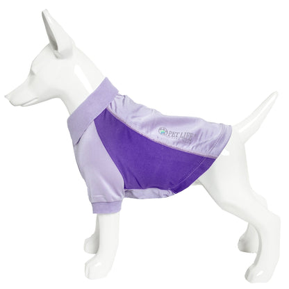 Pet Life ® Active 'Barko Pawlo' Relax-Stretch Quick-Drying Performance Dog Polo T-Shirt
