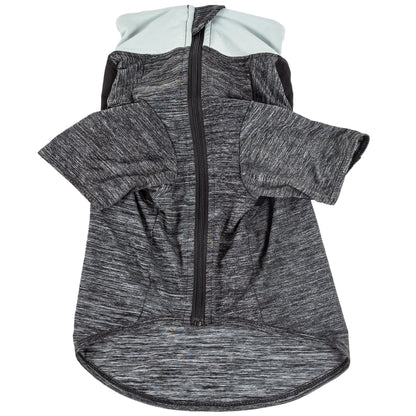 Pet Life ® Active 'Chewitt Wagassy' 4-Way-Stretch Yoga Fitness Long-Sleeve Dog T-Shirt