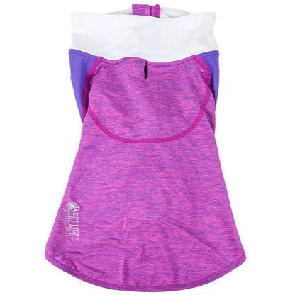 Pet Life ® Active 'Chewitt Wagassy' 4-Way-Stretch Yoga Fitness Long-Sleeve Dog T-Shirt