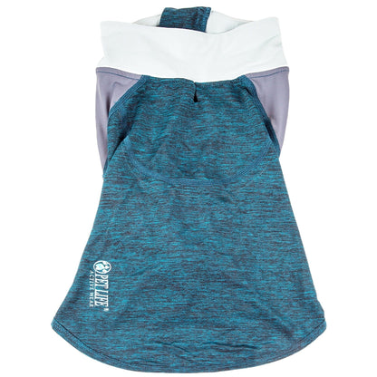 Pet Life ® Active 'Chewitt Wagassy' 4-Way-Stretch Yoga Fitness Long-Sleeve Dog T-Shirt