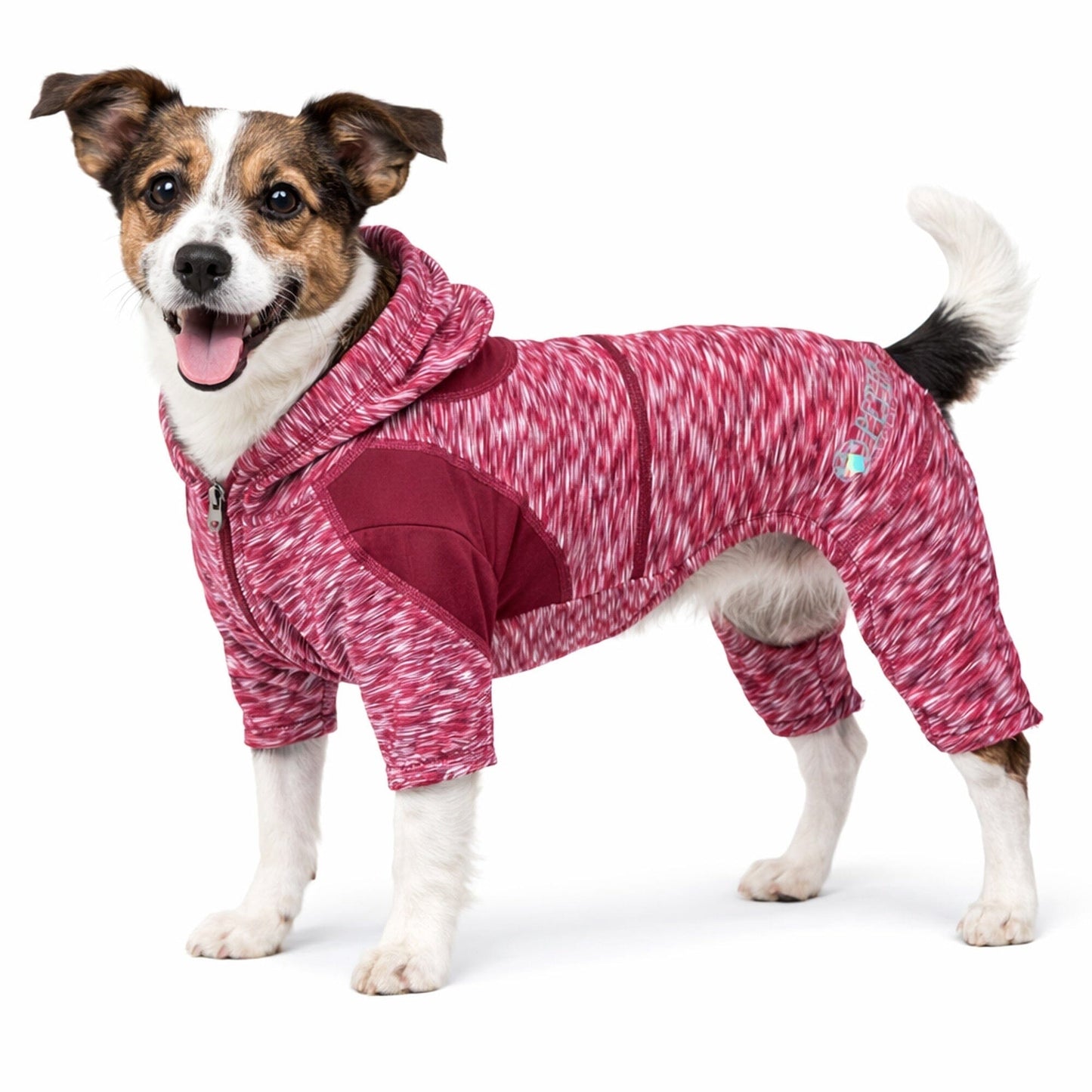 Pet Life ® Active 'Downward Dog' 4-Way-Stretch Fitness Yoga Dog Tracksuit Hoodie