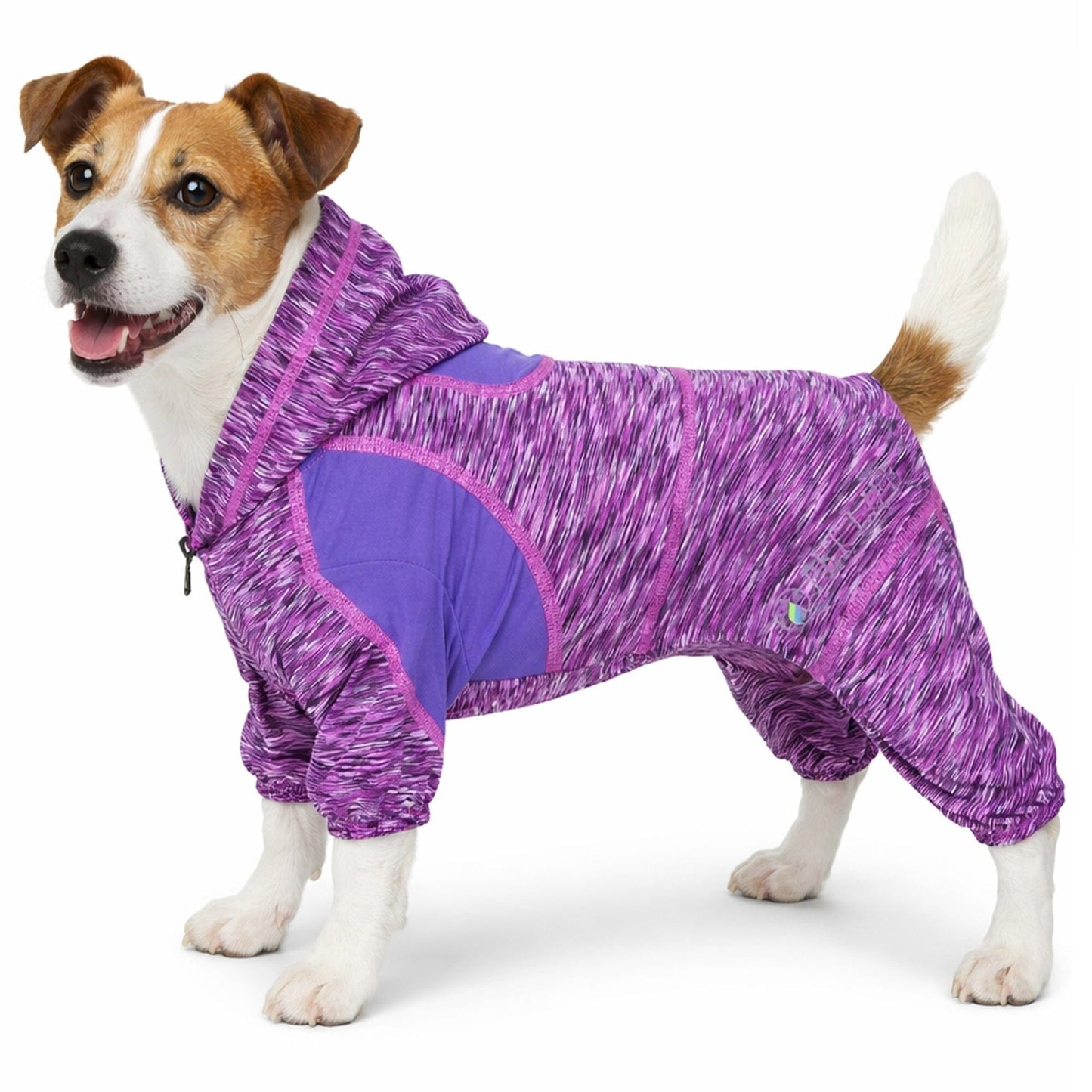 Pet Life ® Active 'Downward Dog' 4-Way-Stretch Fitness Yoga Dog Tracksuit Hoodie