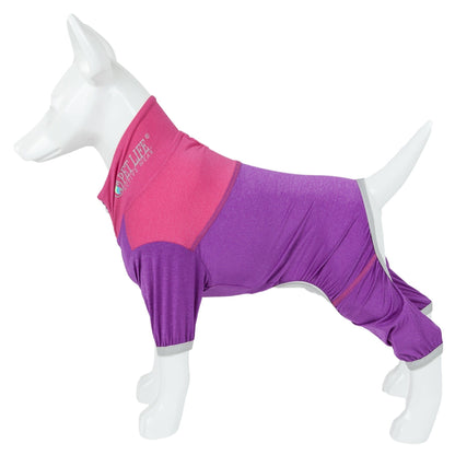 Pet Life ®  Active 'Embarker' 4-Way Stretch Fitness Yoga Full Body Dog Tracksuit