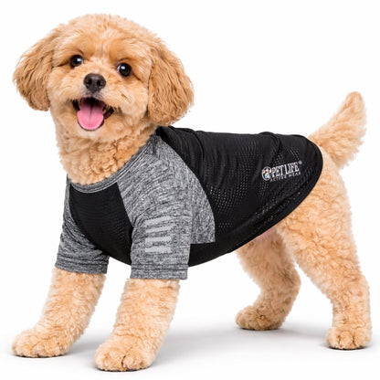 Pet Life ® Active 'Hybreed' 4-Way-Stretch Fitness Performance Dog T-Shirt